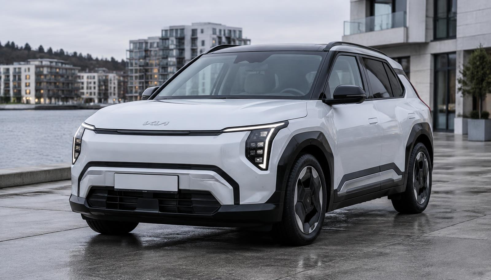 Kia EV3 – AI-generert illustrasjon